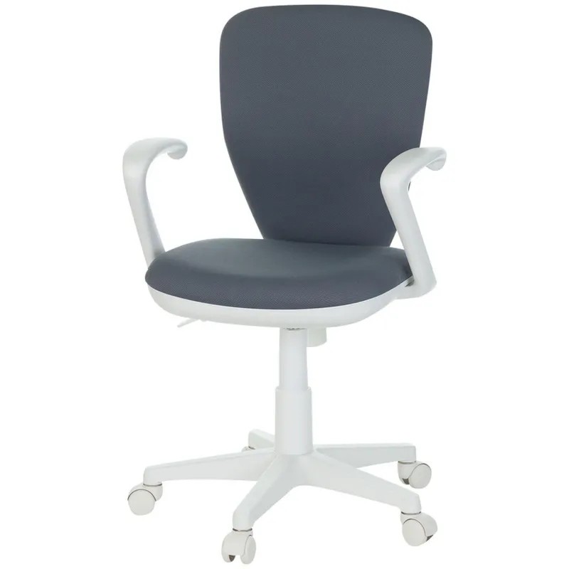 Кресло VB_Детское KD-W10AXSN/26-25 серый, крестовина пластик белый