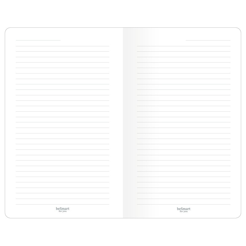 Блокнот 130х210мм 48л.линия,скрепка,Be Smart Notes розов,N3648