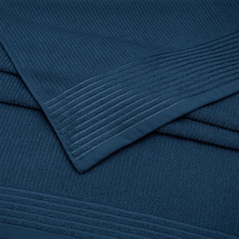 Полотенце махровое УЗБ Райт, L 70х130 т-син,159169 Полотенце махровое УЗБ Райт, L 70х130 т-син,159169