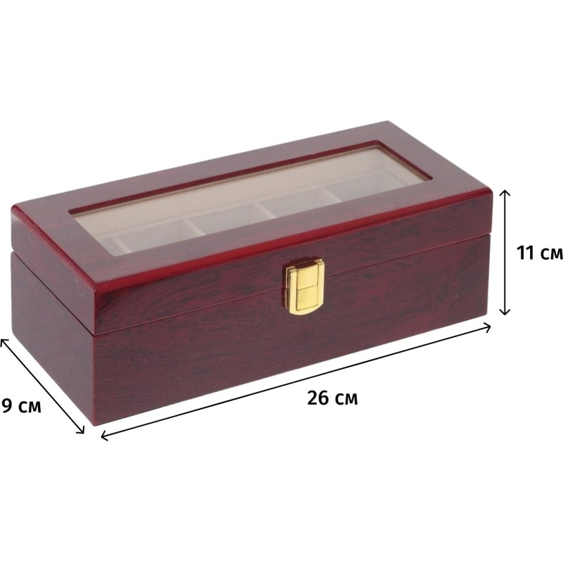 Шкатулка для часов, L26 W11 H9 см, 795084