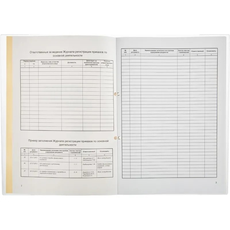 Журнал регистрац.приказов по  основ. видам дея-ти 32л