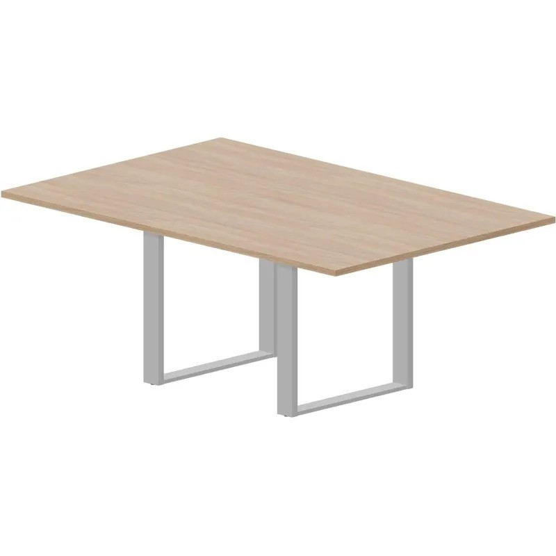 Стол Virtus для совещаний Ш180 Дуб светлый/Алюминий VTM1812OWAL Стол Virtus для совещаний Ш180 Дуб светлый/Алюминий VTM1812OWAL