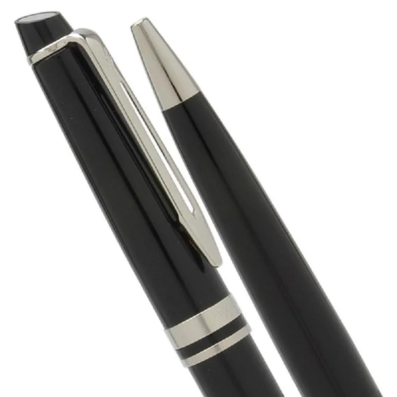 Ручка шариковая Waterman Expert Black PT син,1мм,кор S0951800