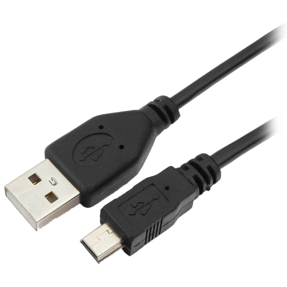 Кабель USB 2.0 - Mini USB, М/М, 1 м, Гарнизон, чер, GCC-USB2-AM5P-1M Кабель USB 2.0 - Mini USB, М/М, 1 м, Гарнизон, чер, GCC-USB2-AM5P-1M