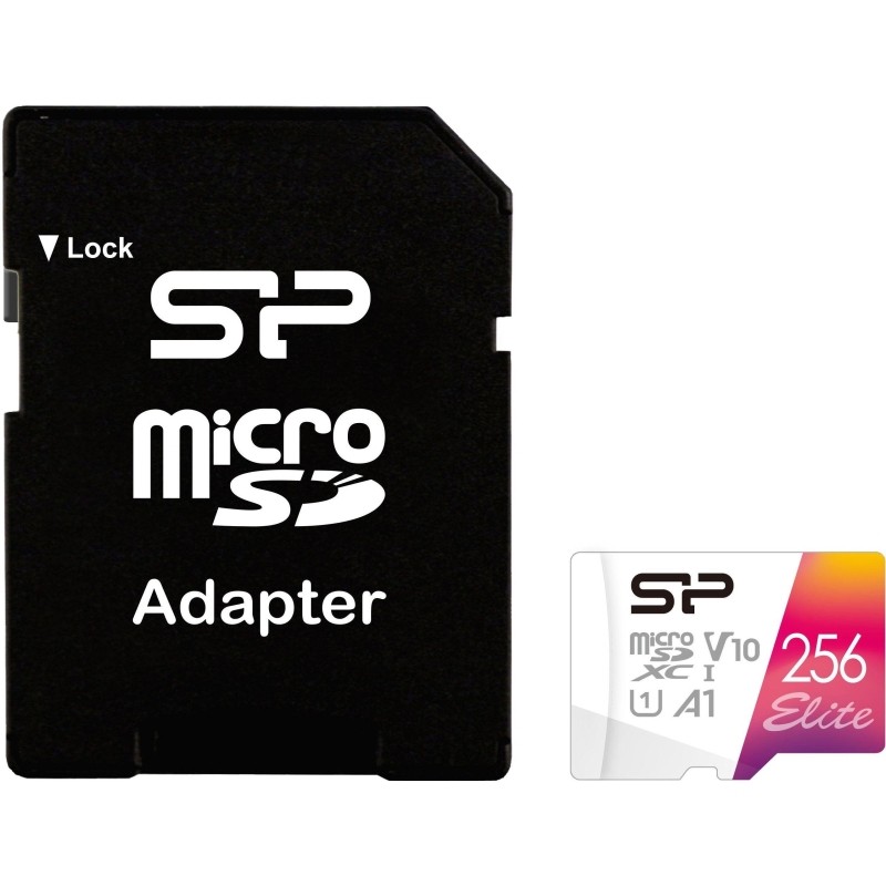 Карта памяти Silicon Power Elite 256GB Class 10. A1. UHS-I U1. Full HD