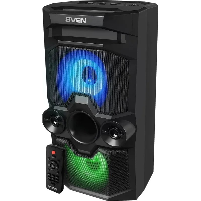Акустическая система Sven PS-655, 2x25Вт, FM/USB/microSD, LED, пульт, акк