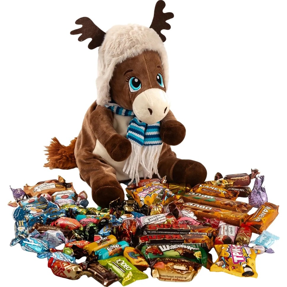 Новогодний сладкий подарок Азбука Праздника Волшебник 1000 г