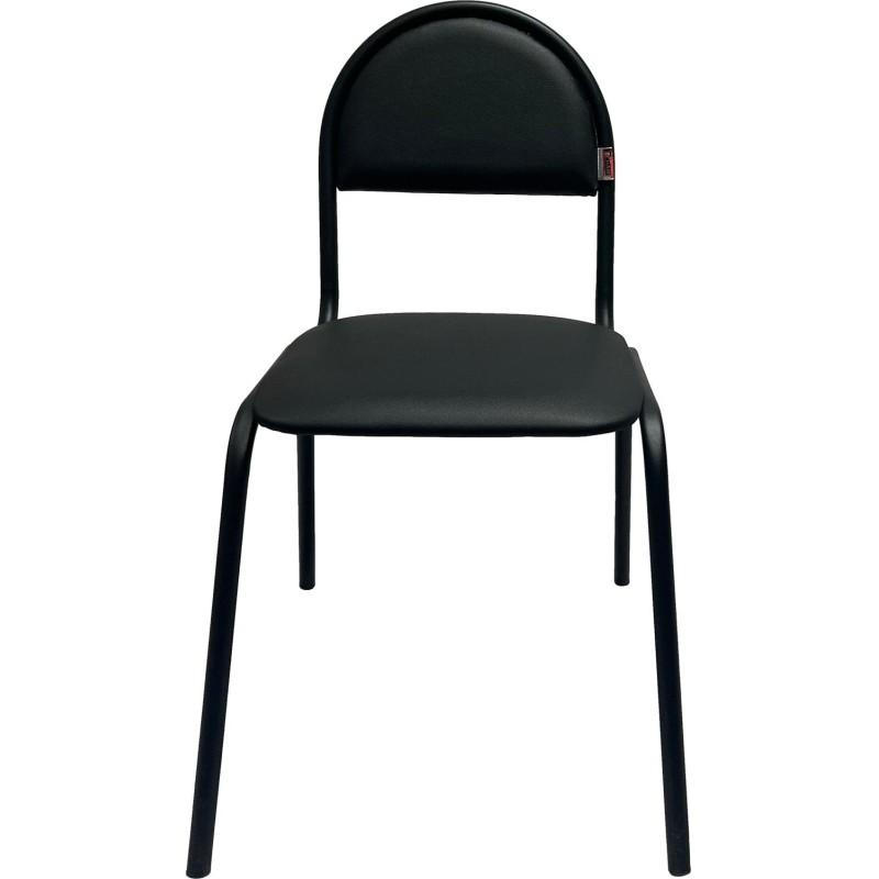 Стул КО_Echair 00С Серна каркас черный, к/з черный 201