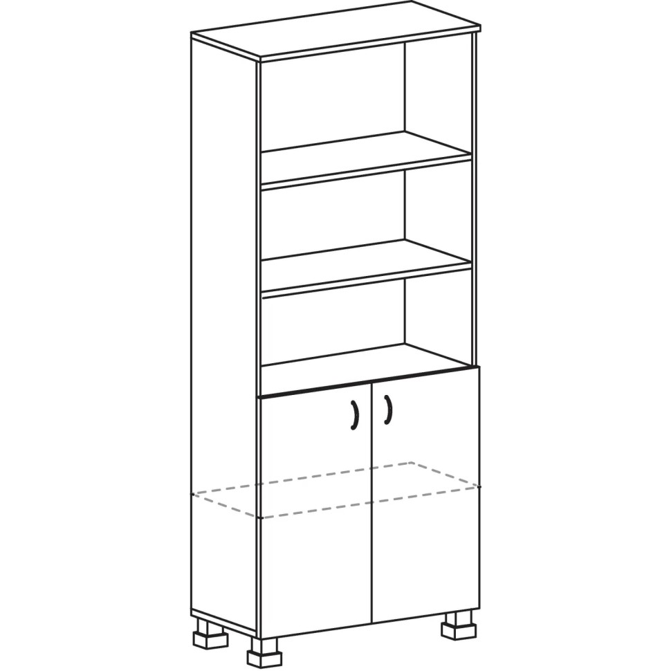Шкаф SL_Born полузакр. 430.2 (6) бургунди В2054
