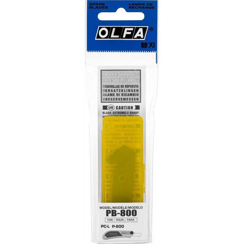 Лезвие OLFA двухстор. для резака PC-L,13мм,толщина 0,6мм,3шт/уп OL-PB-800
