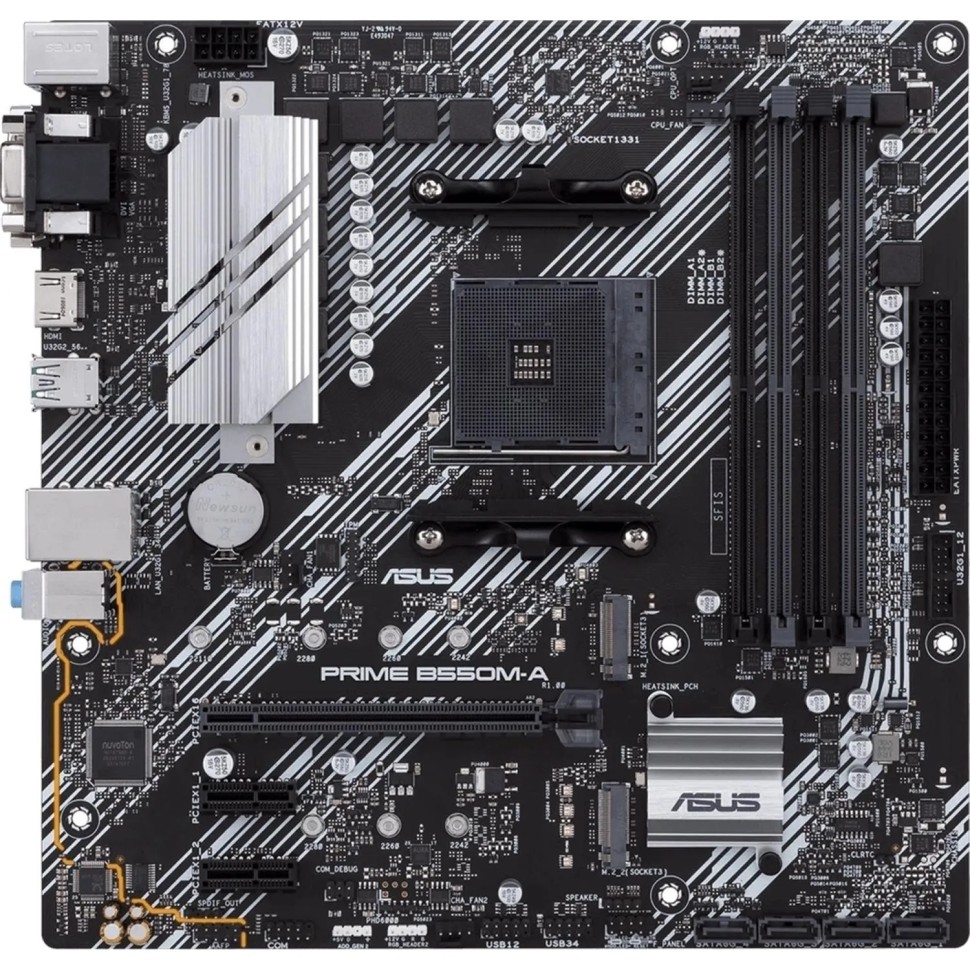 Материнская плата ASUS PRIME B550M-A AM4  4xDDR4, mATX