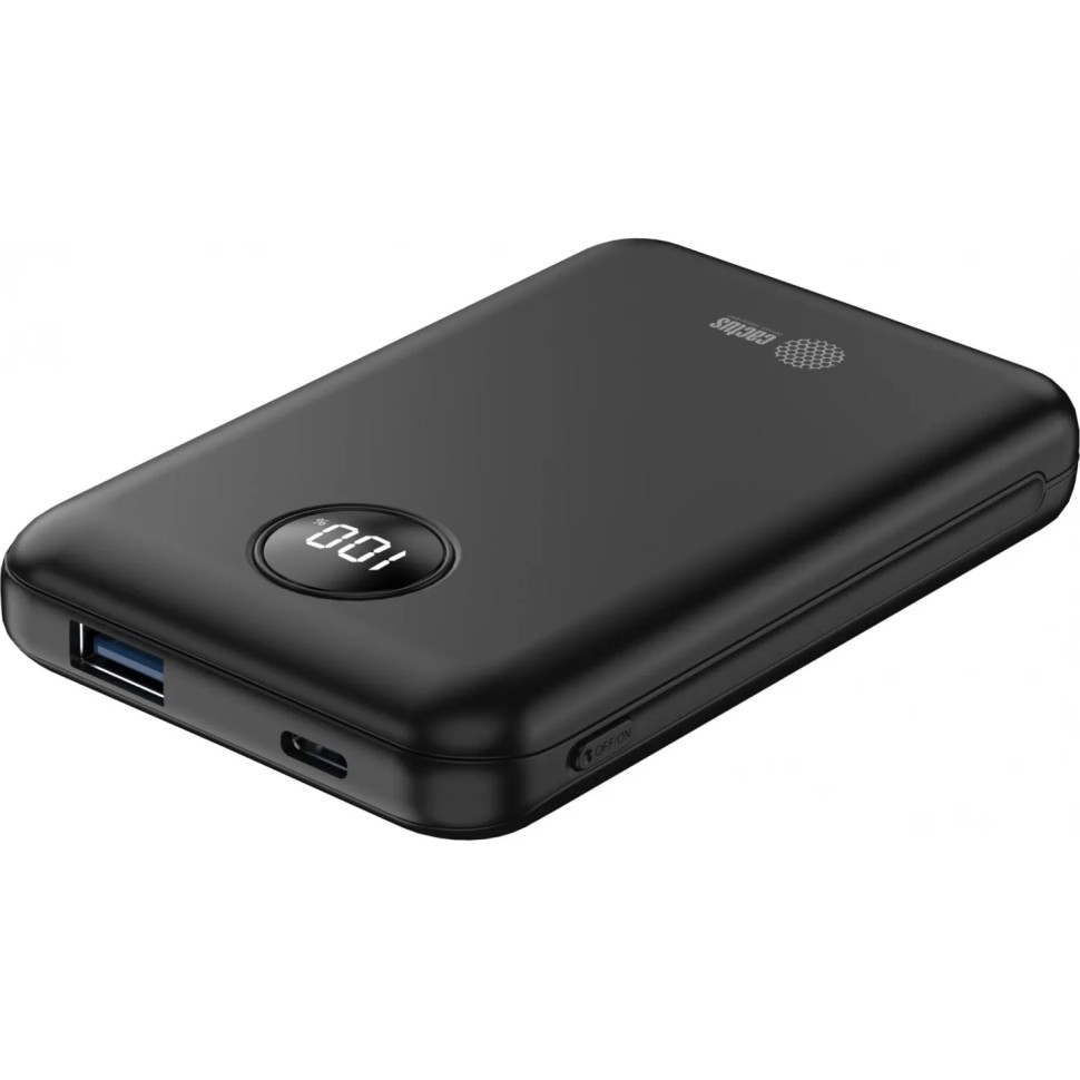 Внешний аккумулятор Cactus CS-PBFSOA-10000 mAh 22.5W 4.5A USB-A/USB-C черн