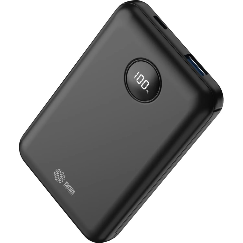 Внешний аккумулятор Cactus CS-PBFSOA-10000 mAh 22.5W 4.5A USB-A/USB-C черн