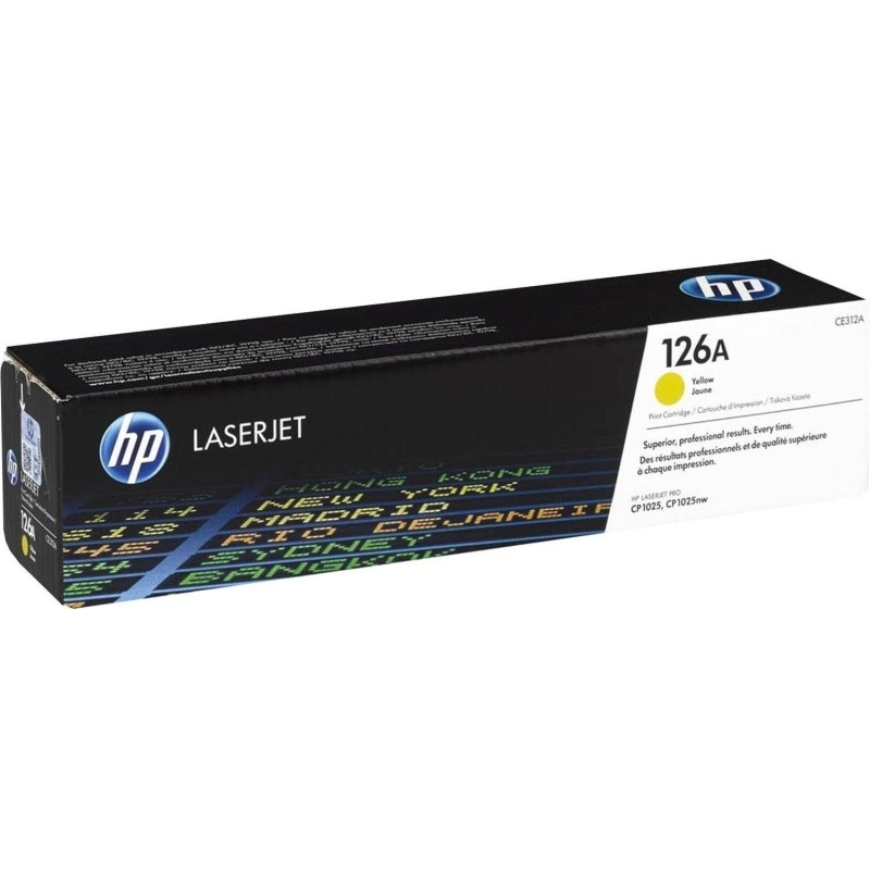 Картридж лазерный HP 126A CE312A жел. для LJ CP1025