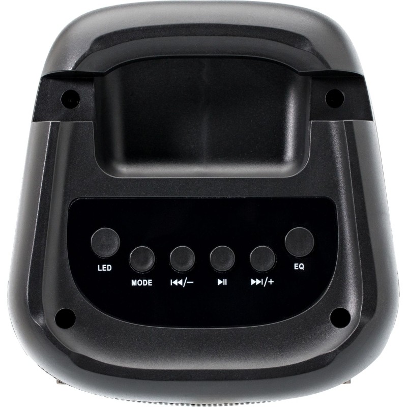 Колонка Perfeo Disco Ring, 10Вт,LED/FM/MP3/USB/SD/AUX/MIC, черная(PF_B4981)
