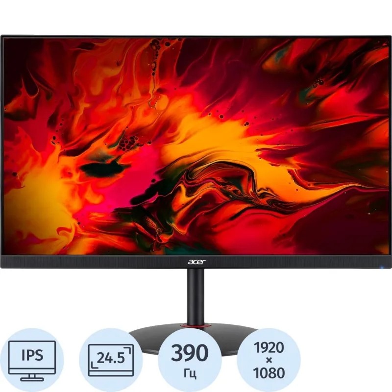 Монитор Acer Nitro (UM.KX2CD.F01)24,5/FHD/IPS/390Hz/400cd/0,5ms/HDMI/DP