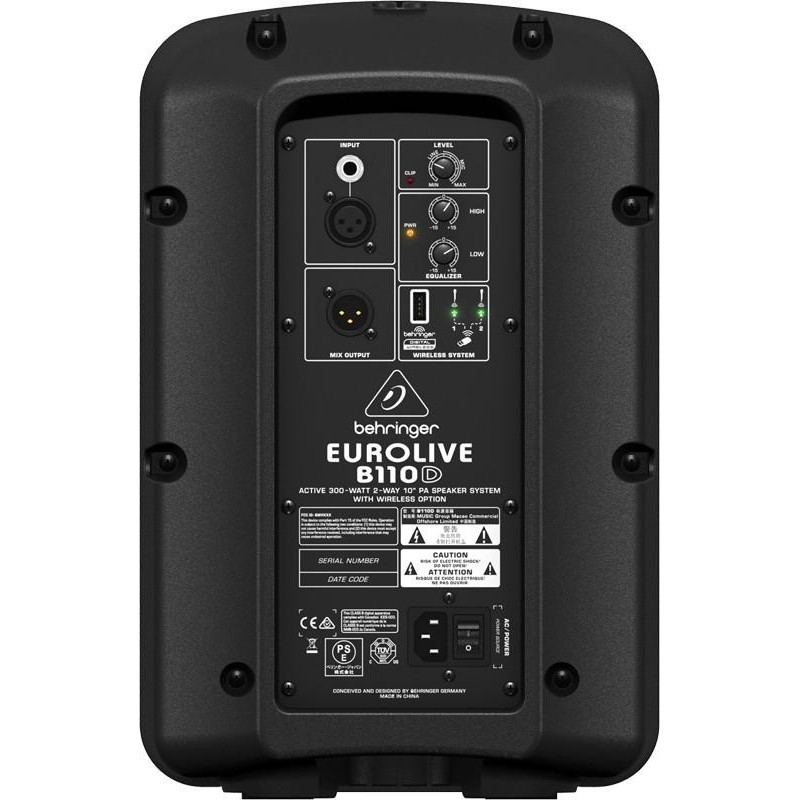Акустическая система Behringer B110D, 2х-полосн, активная, 300Вт