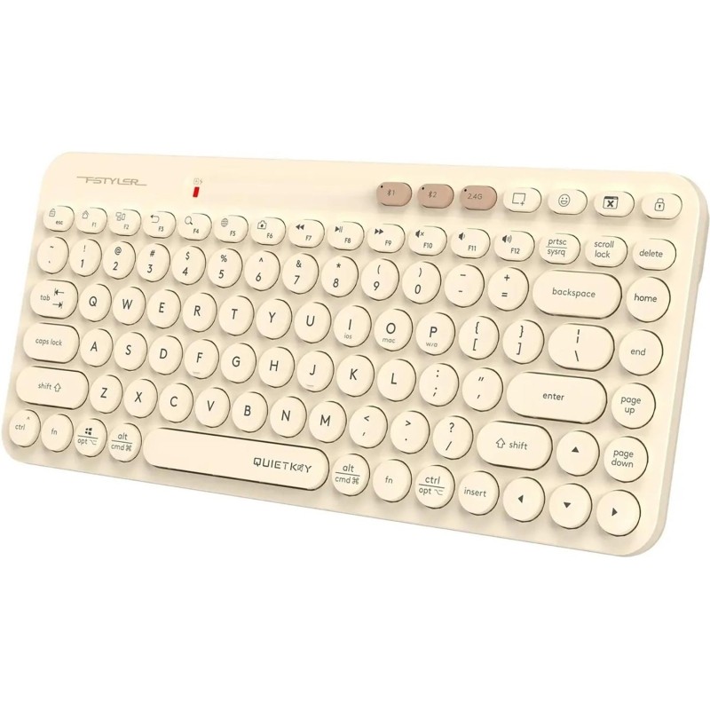 Клавиатура A4Tech Fstyler FBK36C AS бежUSB беспр.BT/RadioSlimMultim 2010369