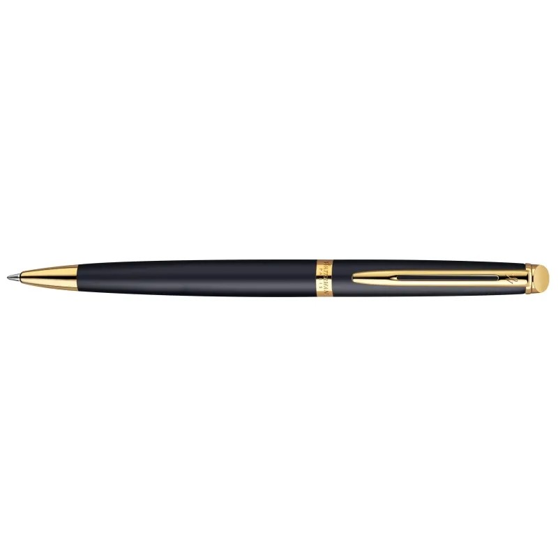 Ручка шариковая Waterman Hemisphere Matt Black GT син,1мм,кор S0920770