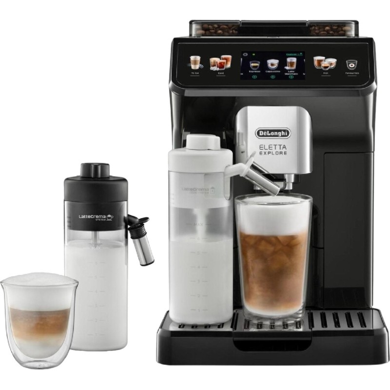 Кофемашина Delonghi Eletta Explore ECAM450.55.G 1450Вт серебристый/черный