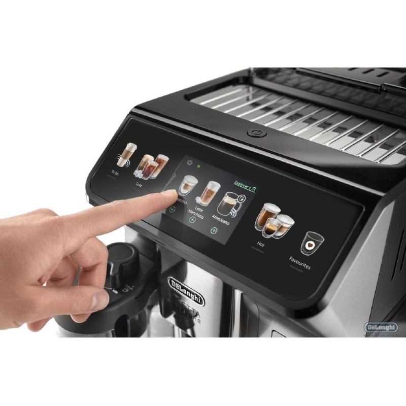 Кофемашина Delonghi Eletta Explore ECAM450.55.G 1450Вт серебристый/черный