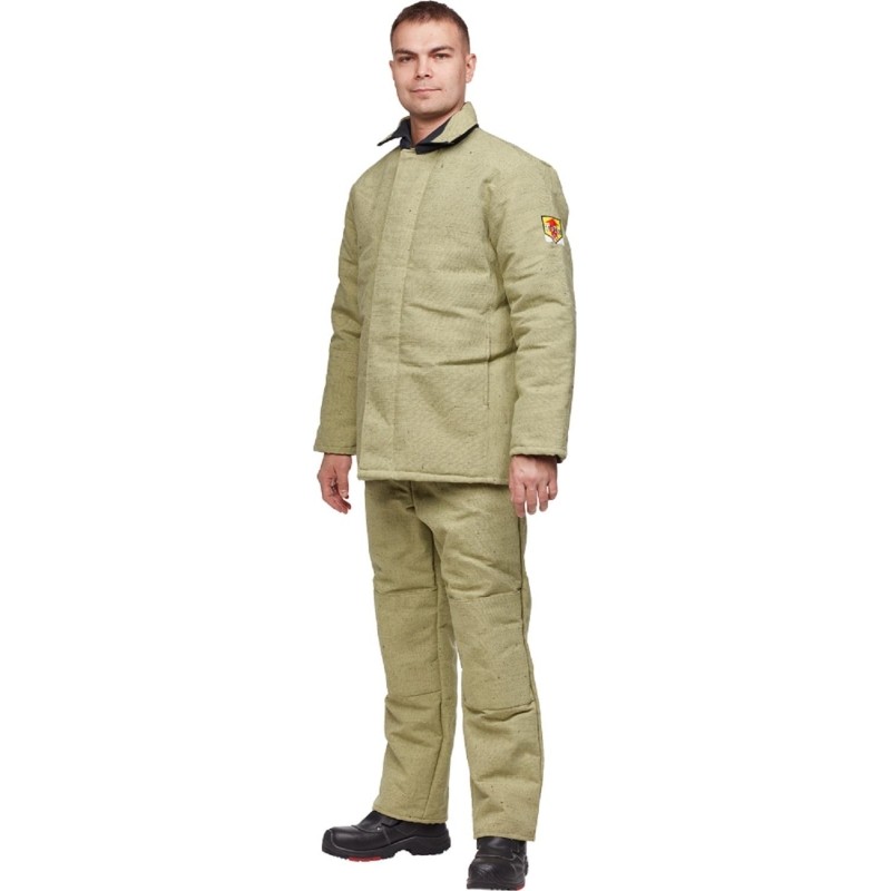 Костюм сварщика брезентовый утепл. кур/бр (модель КС02ПР) (60-62) 170-176