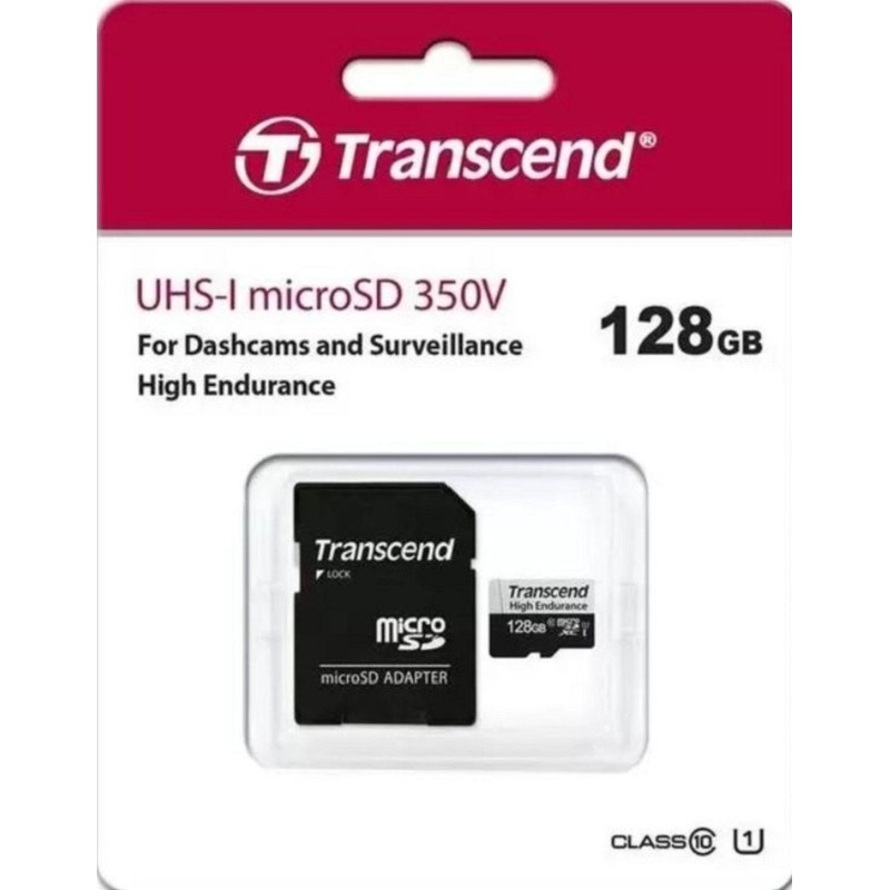 Карта памяти Transcend 128GB microSDXC Class 10 UHS-I U1 R100 TS128GUSD350V