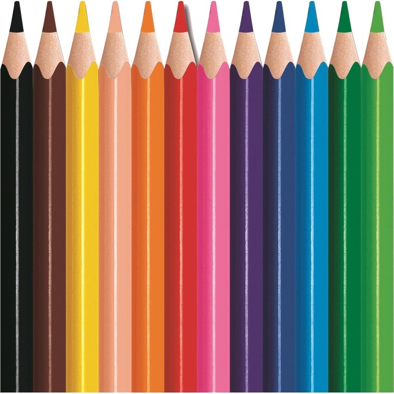 Карандаши цветные Maped COLOR&#039;PEPS STRONG MINI 3хгр,пластик,12цв/наб,862812