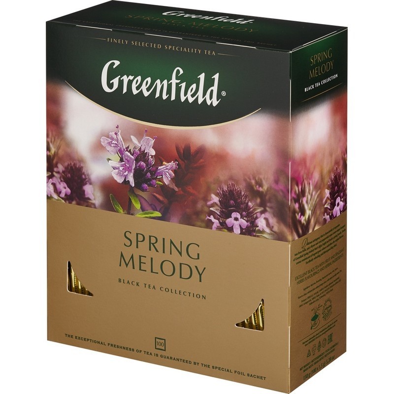 Чай Greenfield Spring Melody черный фольгир.100 пак 1065-09 Т
