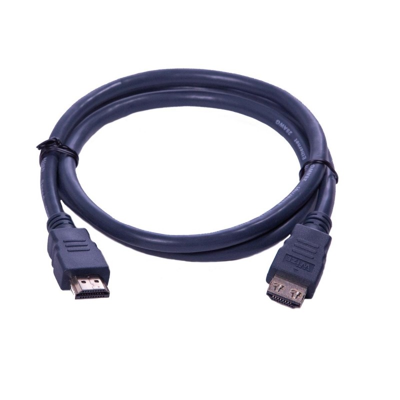 Кабель HDMI - HDMI, M/M, 1 м, v2.0, K-Lock, поз.р, экр, Wize, CP-HM-HM-1M