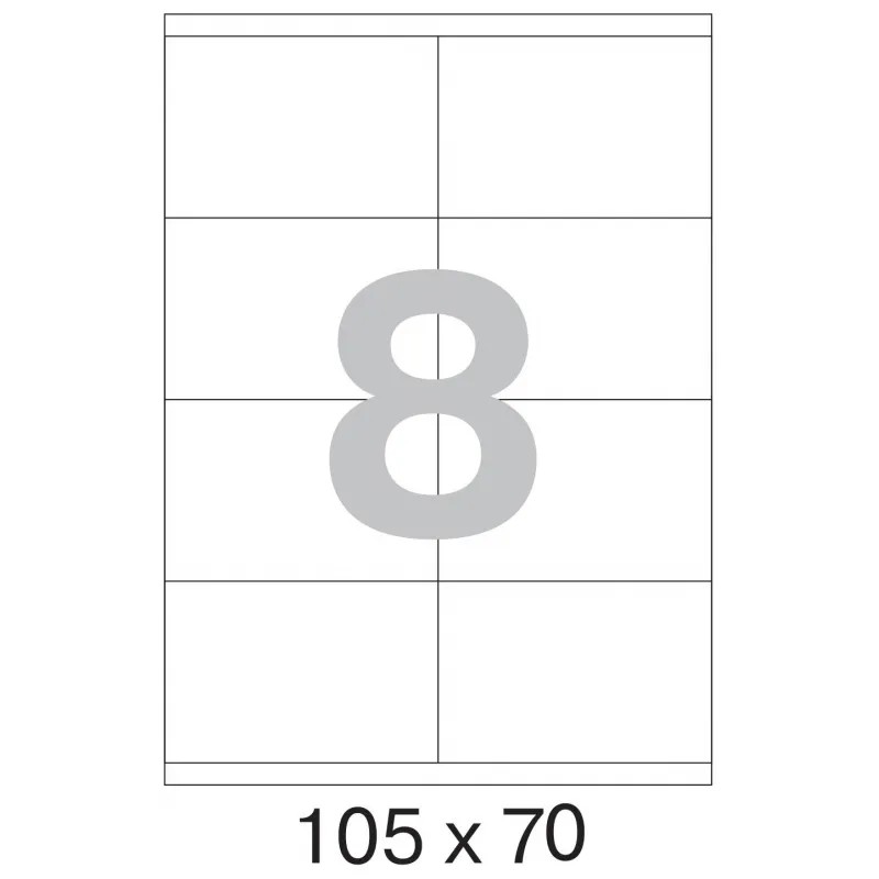 Этикетки самокл. ProMEGA Label BASIC 105х70 мм/8 шт. на листе А4  50листов