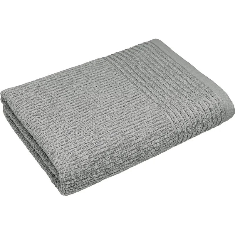 Полотенце махровое УЗБ Райт, L 70х130 сер,159163