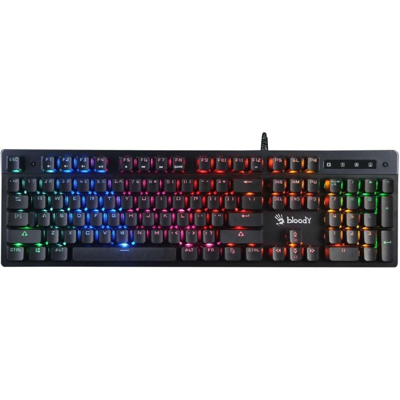 Клавиатура A4Tech Bloody (B500N) серый USB for gamer LED