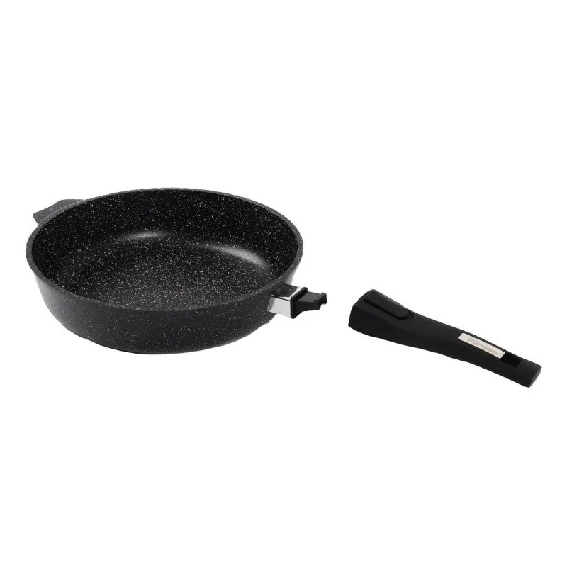 Сковорода Гранит black Induction Pro со съем/руч, индукц, АП, D28см 028802И