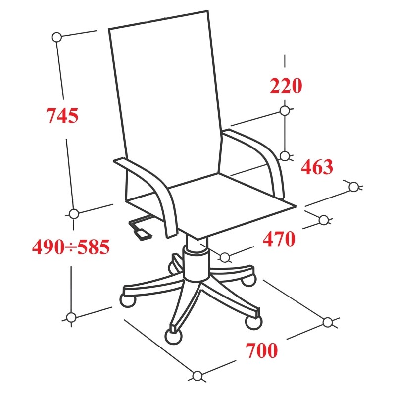 Кресло МТ_Easy Chair/SU-B-8/подл.130/осн.001 серый/черный