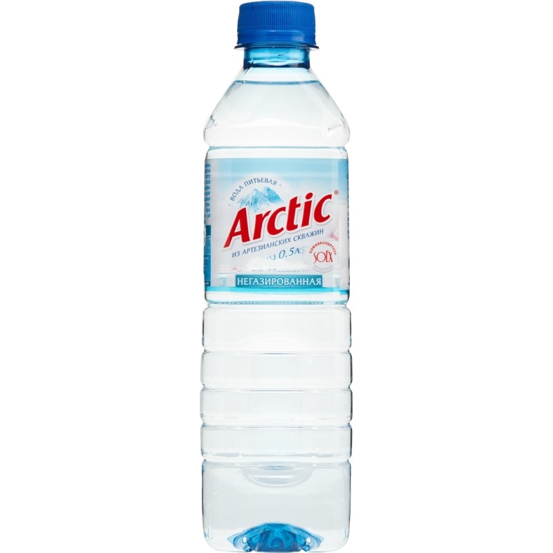 Вода питьевая Arctic негаз. 0,5л ПЭТ