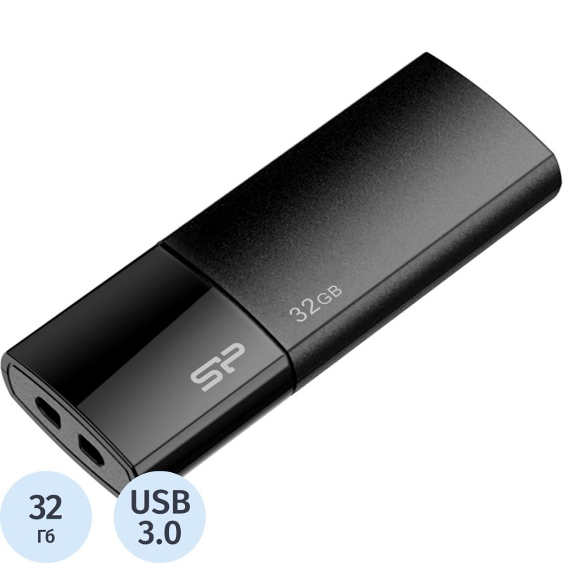 Флеш-память Silicon Power Blaze B05, 32Gb, USB 3.2 G1, ч, SP032GBUF3B05V1K