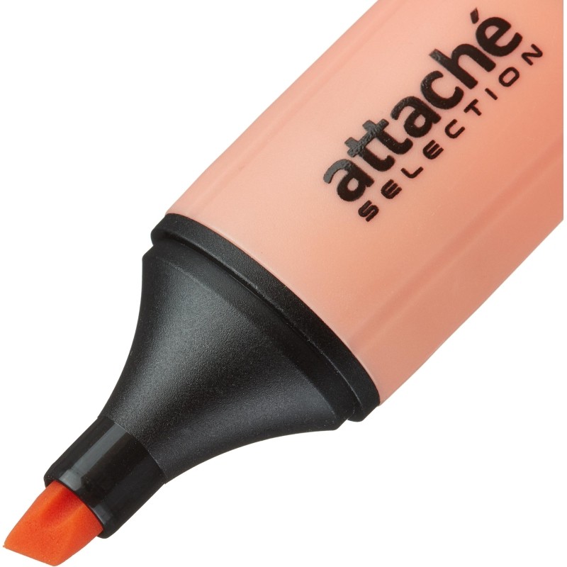 Маркер текстовыделитель Attache Selection Pastel 1-5 мм оранжевый