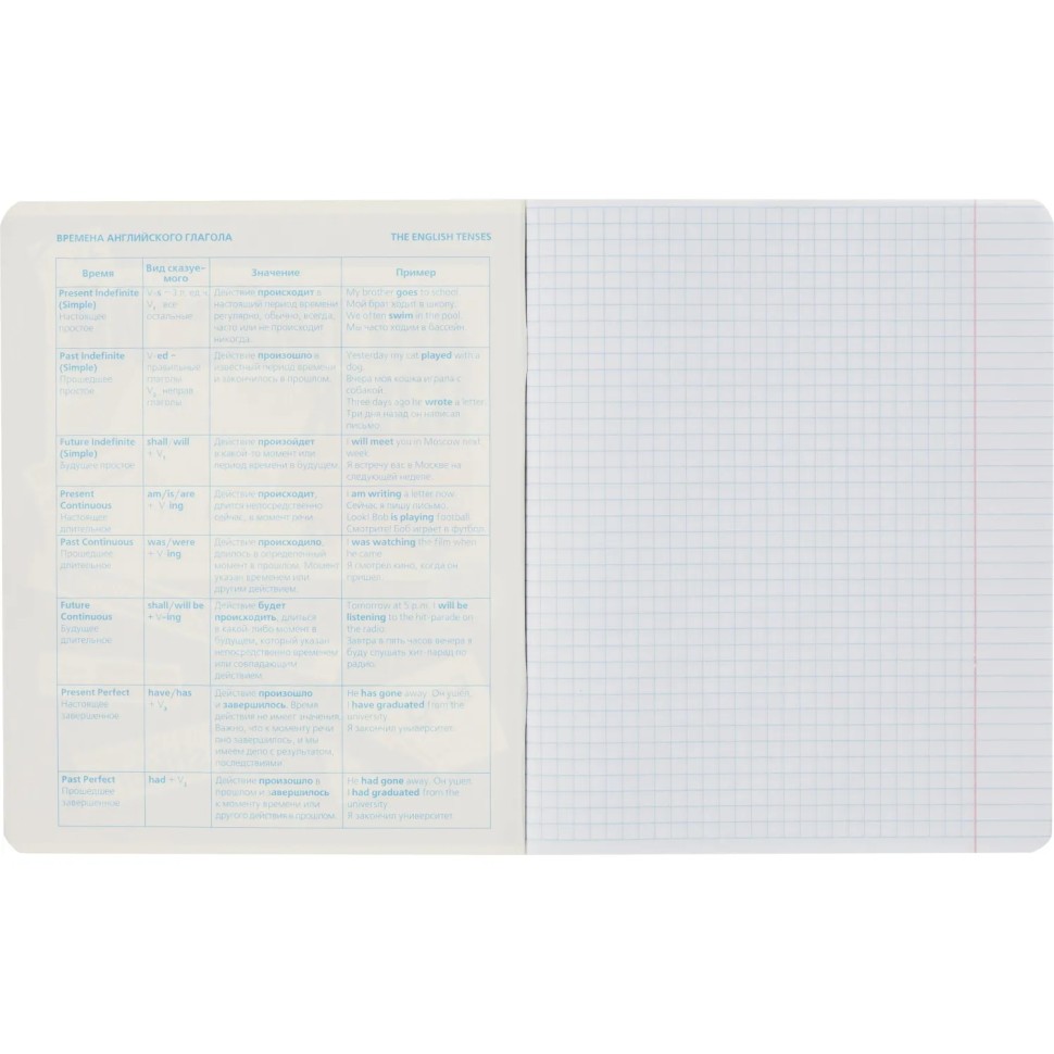 Тетрадь предметная 48л А5 клетка, TWIN лак №1 School АНИМЕ АНГЛИЙСКИЙ ЯЗЫК