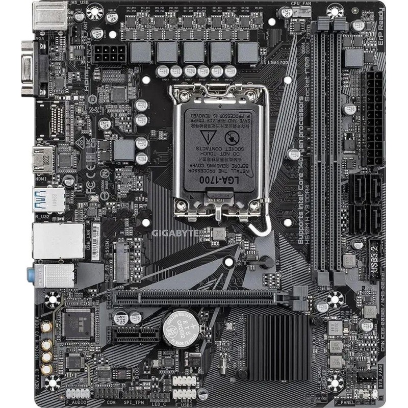 Материнская плата Gigabyte H610M H V3 DDR4 s1700 Intel H610 2xDDR4 mATX
