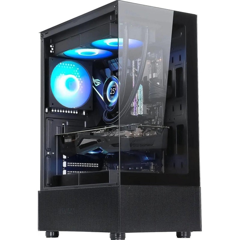 Корпус Formula Crystal Z1 черный без БП ATX 3x120mm 2xUSB2.0 1xUSB3.0