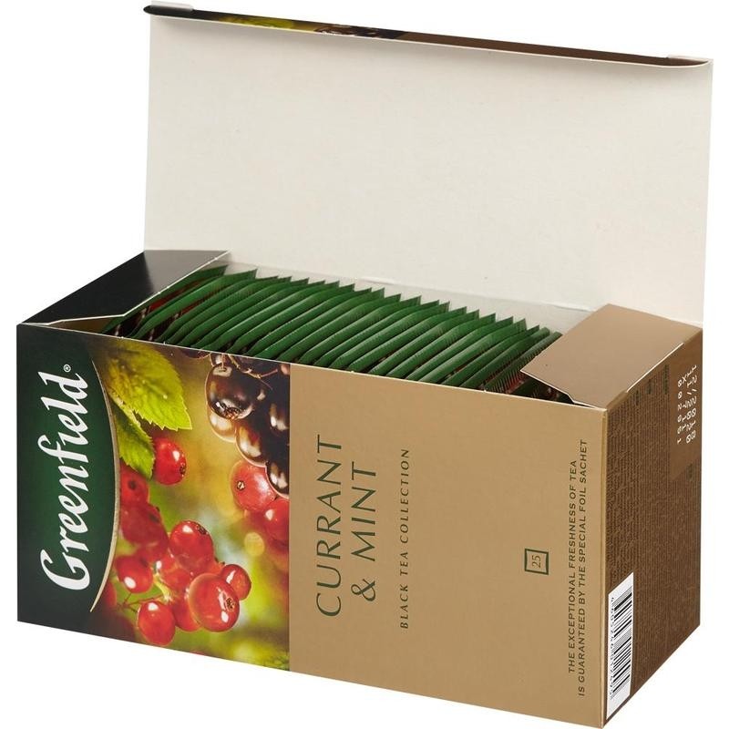 Чай Greenfield Currant and Mint черный фольгир. 25пак/уп 1249-10,738743