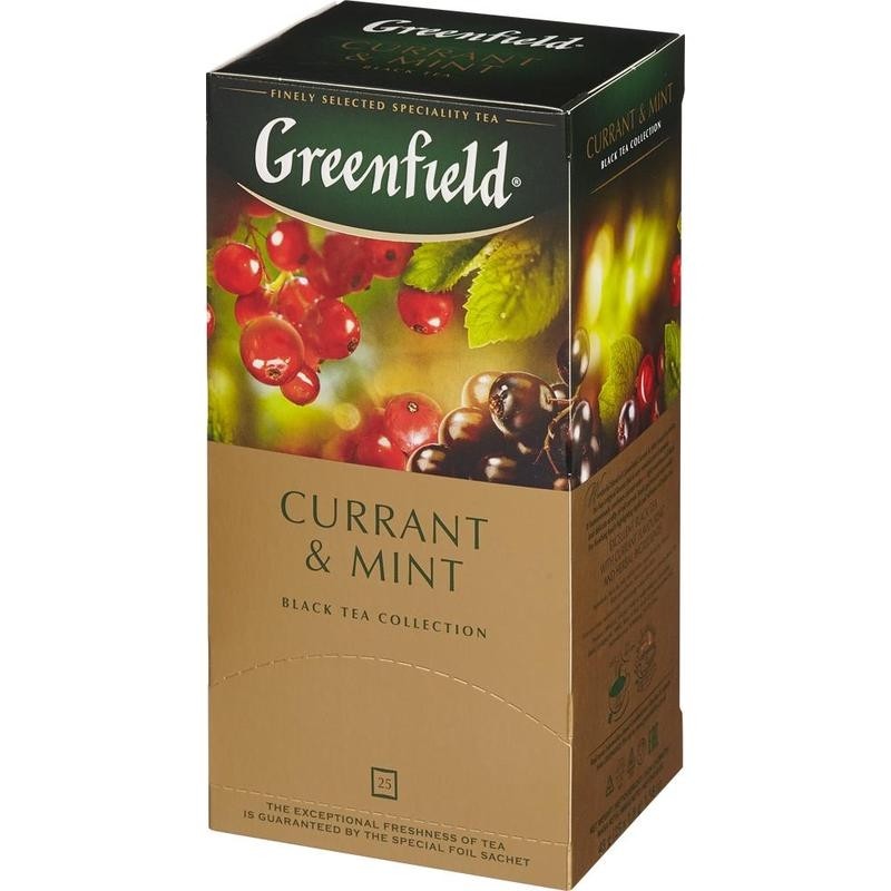 Чай Greenfield Currant and Mint черный фольгир. 25пак/уп 1249-10,738743