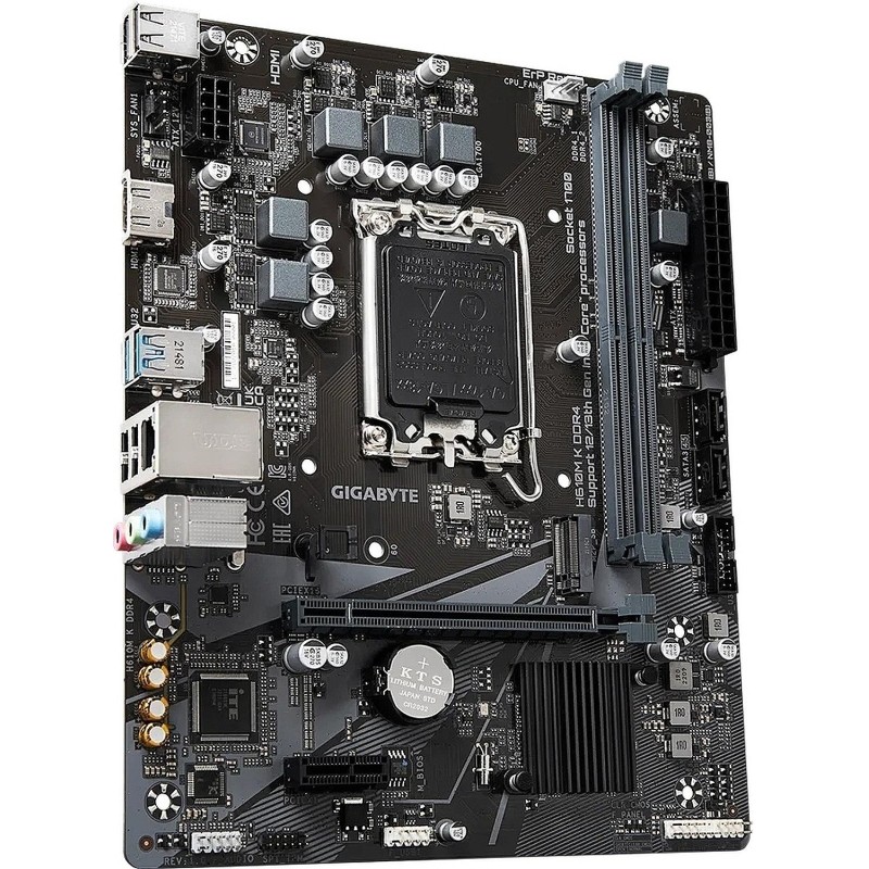 Материнская плата GIGABYTE H610M K DDR4, intel H610, s1700, 2xDDR4, mATX