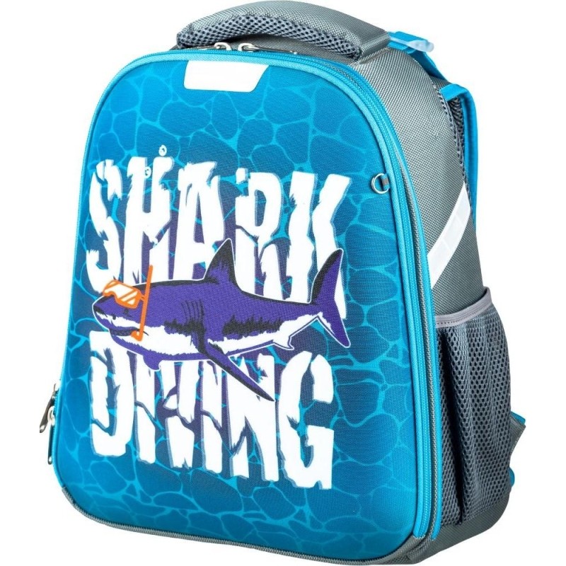 Ранец Комус Класс Shark Diving, меняет цвет, 2 отд., эргоном. Спинка