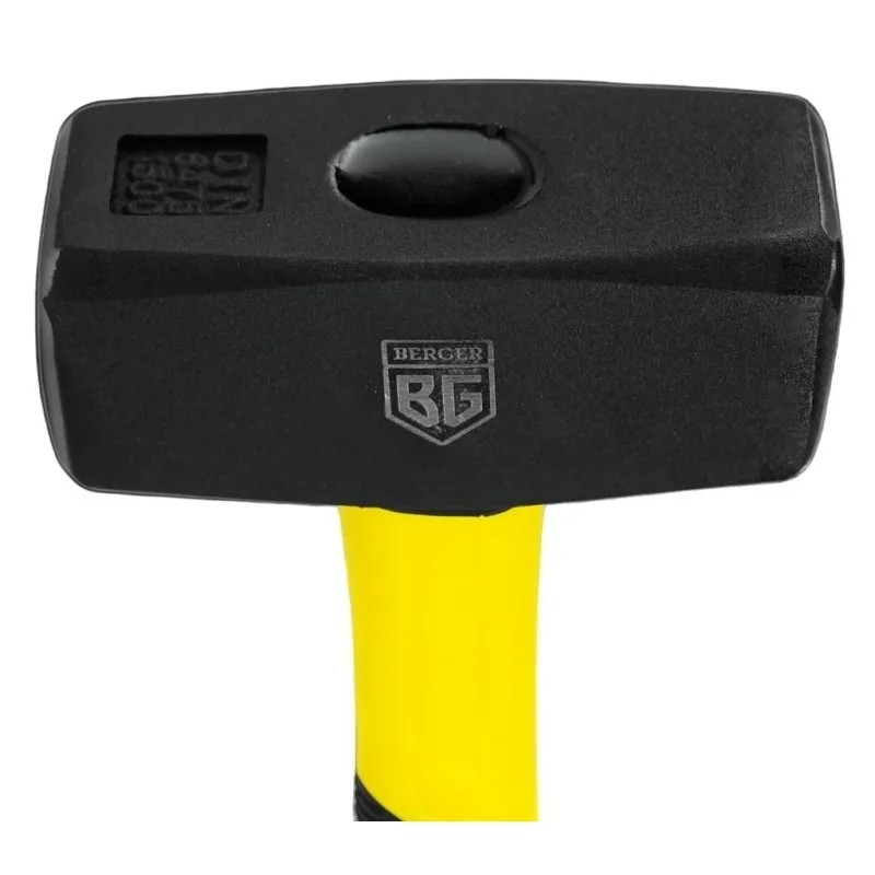 Кувалда кованая 1500 г., фиберглассовая рукоятка, BERGER BG1517