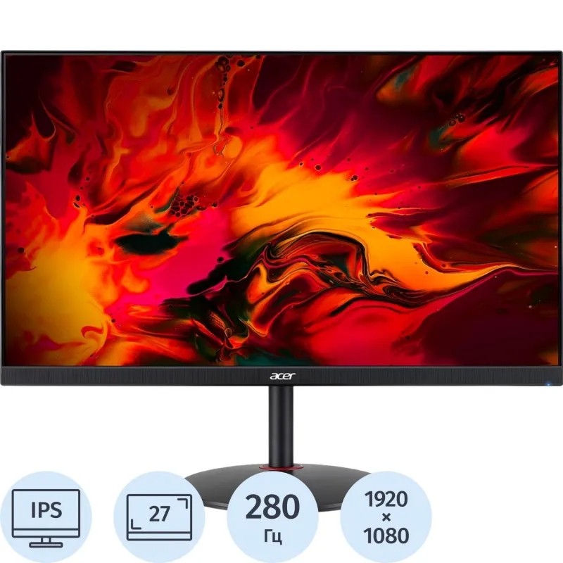 Монитор Acer Nitro (UM.HX1CD.Z01)27/FHD/IPS/280Hz/350cd/0,5ms/HDMI/DP