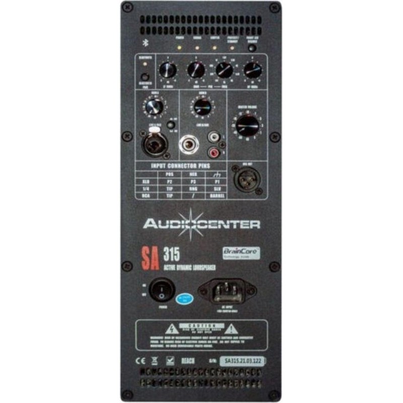 Акустическая система Audiocenter SA315, 2-полосная, активная, пик 2000Вт