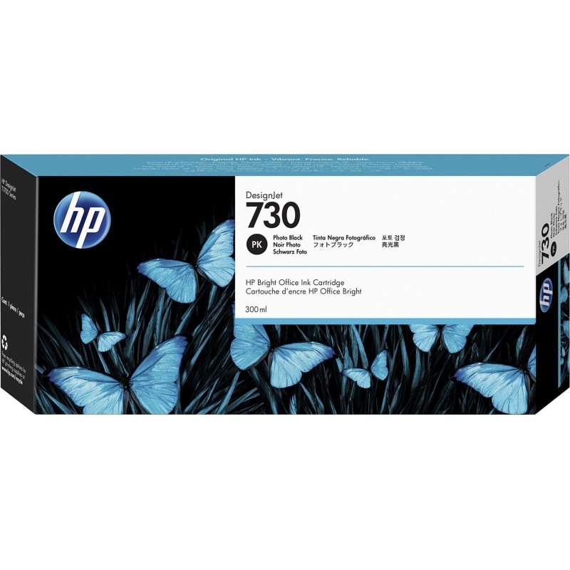 Картридж струйный HP 730 P2V73A чер.фото для для DesignJet T1700 (300 мл)
