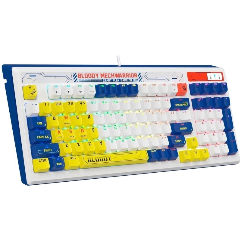 Клавиатура A4Tech Bloody B950 механическая синий/белый USB/LED (B950)